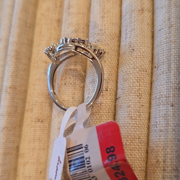 DIAMOND BLOSSOM BRAND WOMEN'S STERLING SILVER 1/4 CTTW DIAMOND RING SIZE 7 - Picture 14 of 15